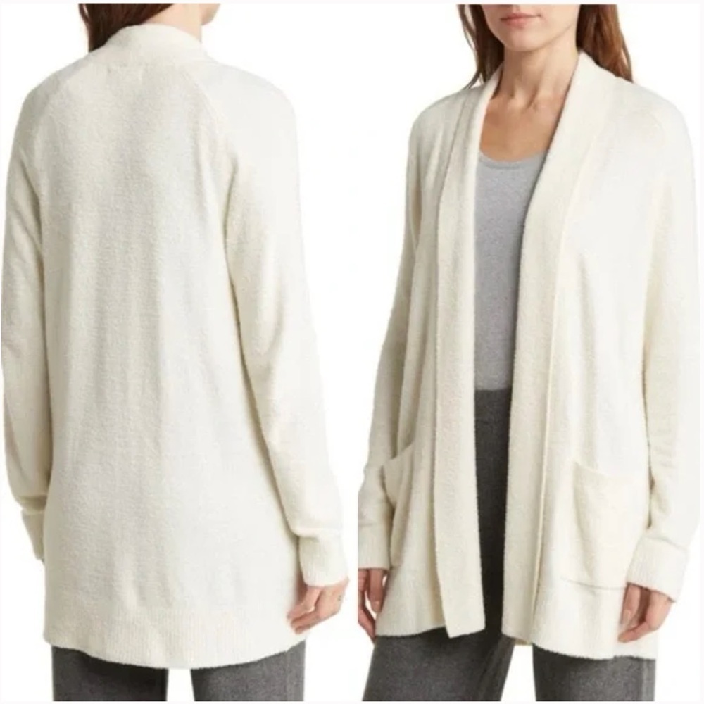 Barefoot Dreams CozyChic Lite Saddle Sleeve Cardigan Sweater